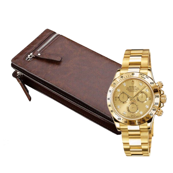 Комплект клатч Baellerry Italia и часы Rolex Daytona в Альметьевске